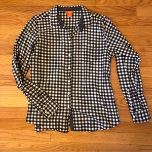 Black/White Checkered Button-Up